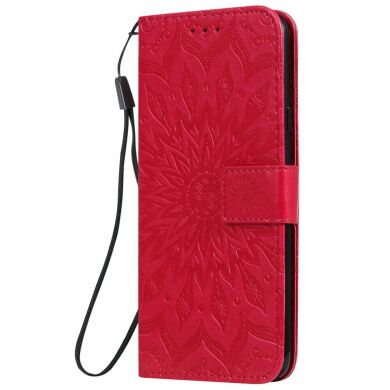 Чохол-книжка UniCase SunFlower Pattern для Samsung Galaxy A20s (A207), Red