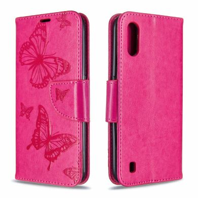Чохол UniCase Butterfly Pattern для Samsung Galaxy A01 (A015) - Rose