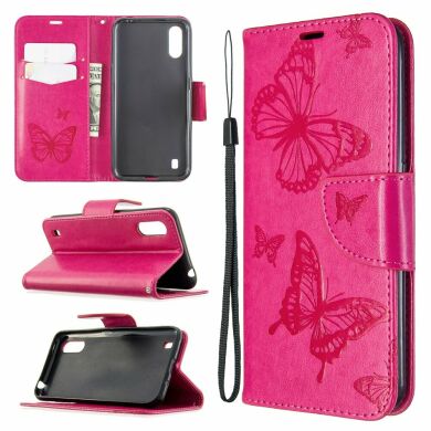 Чохол UniCase Butterfly Pattern для Samsung Galaxy A01 (A015) - Rose