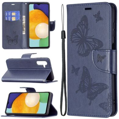 Чехол UniCase Butterfly для Samsung Galaxy A13 5G (A136) / A04s (A047) - Dark Blue