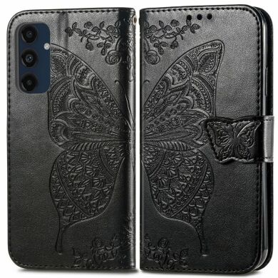 Чехол UniCase Butterfly Pattern для Samsung Galaxy S24 FE (S721) - Black