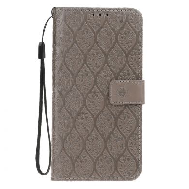 Чехол UniCase Leaf Wallet для Samsung Galaxy A7 2018 (A750) - Grey