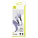 Дата-кабель USAMS US-SJ435 U52 USB to MicroUSB (2.1A, 1m) - Violet