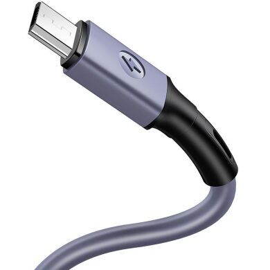 Дата-кабель USAMS US-SJ435 U52 USB to MicroUSB (2.1A, 1m) - Violet