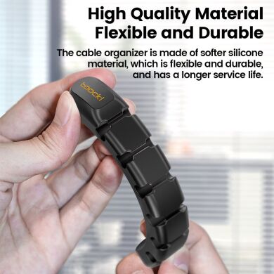 Держатель для кабелей TOOCKI Silicone Cord Organizer - White
