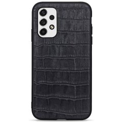 Кожаный чехол UniCase Croco Skin для Samsung Galaxy A53 (A536) - Black