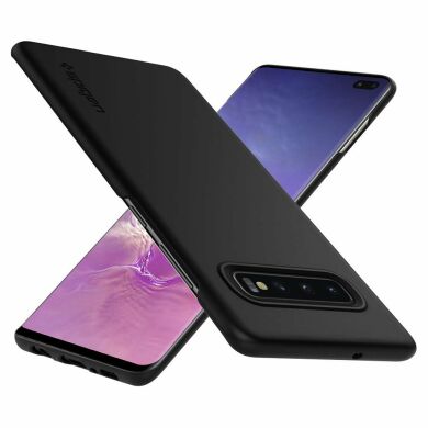 Пластиковий чохол Spigen (SGP) Thin Fit для Samsung Galaxy S10 Plus (G975) - Black
