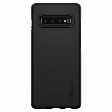 Пластиковий чохол Spigen (SGP) Thin Fit для Samsung Galaxy S10 Plus (G975) - Black