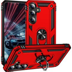Протиударний чохол з підставкою Deexe Armor Case для Samsung Galaxy S26 FE - Red
