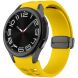 Ремешок Deexe Aurora Strap для Samsung Galaxy Watch 4 / 4 Classic / 5 / 5 Pro / 6 / 6 Classic / 7 / FE - Yellow. Фото 2 из 8