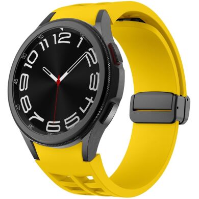 Ремешок Deexe Aurora Strap для Samsung Galaxy Watch 4 / 4 Classic / 5 / 5 Pro / 6 / 6 Classic / 7 / FE - Yellow