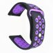 Ремешок Deexe Dot Color для Samsung Watch Active / Active 2 40mm / Active 2 44mm - Black / Purple. Фото 1 из 5