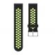 Ремешок Deexe Dual Color для Samsung Galaxy Watch 46mm / Watch 3 45mm / Gear S3 - Black / Green. Фото 3 из 4