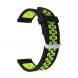 Ремешок Deexe Dual Color для Samsung Galaxy Watch 46mm / Watch 3 45mm / Gear S3 - Black / Green. Фото 4 из 4