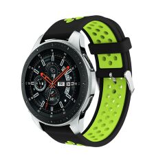 Ремінець Deexe Dual Color для Samsung Galaxy Watch 46mm - Black/Green