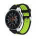 Ремешок Deexe Dual Color для Samsung Galaxy Watch 46mm / Watch 3 45mm / Gear S3 - Black / Green. Фото 1 из 4