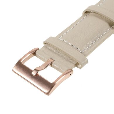 Ремінець Deexe Leather Strap для годинників з шириною кріплення 22мм - Beige