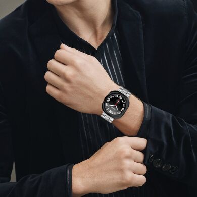 Ремінець Deexe Stainless Steel Strap для Samsung Galaxy Watch 8 (40/44mm) / 8 Classic - Silver