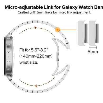 Ремінець Deexe Steel Strap для Samsung Galaxy Watch Ultra (47mm) / Ultra (2025) - Titanium