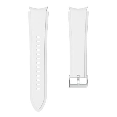 Ремінець UniCase Silicone Strap для Samsung Galaxy Watch 4 Classic (46mm) / Watch 4 Classic (42mm) / Watch 4 (40mm) / Watch 4 (44mm) - White