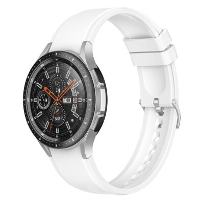 Ремешок UniCase Silicone Strap для Samsung Galaxy Watch 4 Classic (46mm) / Watch 4 Classic (42mm) / Watch 4 (40mm) / Watch 4 (44mm) - White