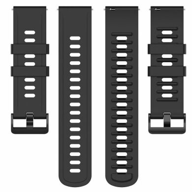 Ремешок UniCase Soft Silicone для часов с шириной крепления 22мм - Black