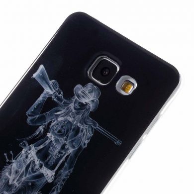 Силіконова накладка Deexe Life Style для Samsung Galaxy A3 (2016), Armed Girl