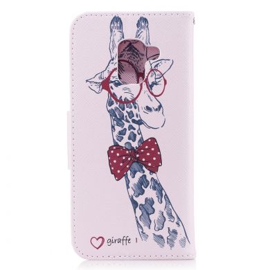 Чохол-книжка Deexe Color Wallet для Samsung Galaxy A8 2018 (A530) - Giraffe Pattern