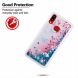 Силиконовая (TPU) накладка Deexe Fashion Glitter для Samsung Galaxy A10s (A107) - Blue/Peach Blossom. Фото 4 из 7