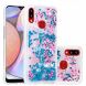 Силиконовая (TPU) накладка Deexe Fashion Glitter для Samsung Galaxy A10s (A107) - Blue/Peach Blossom. Фото 1 из 7
