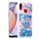 Силиконовая (TPU) накладка Deexe Fashion Glitter для Samsung Galaxy A10s (A107) - Blue/Peach Blossom. Фото 3 из 7