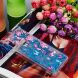 Силиконовая (TPU) накладка Deexe Fashion Glitter для Samsung Galaxy A10s (A107) - Blue/Peach Blossom. Фото 7 из 7
