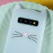Силиконовый (TPU) чехол Deexe Cat 3D Series для Samsung Galaxy S10 (G973) - White. Фото 2 из 6