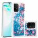 Силиконовый (TPU) чехол Deexe Fashion Glitter для Samsung Galaxy S10 Lite (G770) - Blue Flower. Фото 1 из 7