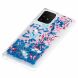 Силиконовый (TPU) чехол Deexe Fashion Glitter для Samsung Galaxy S10 Lite (G770) - Blue Flower. Фото 5 из 7