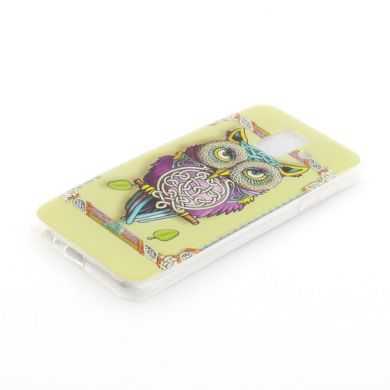 Силиконовый (TPU) чехол Deexe Life Style для Samsung Galaxy A6 2018 (A600) - Owl