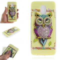 Силиконовый (TPU) чехол Deexe Life Style для Samsung Galaxy A6 2018 (A600) - Owl