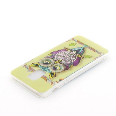Силиконовый (TPU) чехол Deexe Life Style для Samsung Galaxy A6 2018 (A600) - Owl