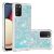 Силиконовый (TPU) чехол Deexe Liquid Glitter для Samsung Galaxy A02s (A025) - Baby Blue