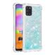 Силіконовий (TPU) чохол Deexe Liquid Glitter для Samsung Galaxy A31 (A315) - Baby Blue
