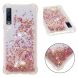 Силіконовий (TPU) чохол Deexe Liquid Glitter для Samsung Galaxy A7 2018 (A750) - Rose Gold