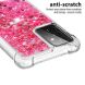 Силіконовий (TPU) чохол Deexe Liquid Glitter для Samsung Galaxy A72 (А725) - Rose