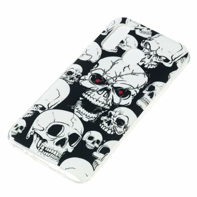 Силіконовий (TPU) чохол Deexe LumiCase для Samsung Galaxy A40 (А405) - Cool Skulls