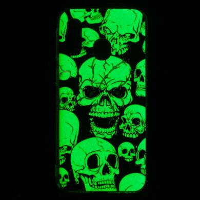 Силіконовий (TPU) чохол Deexe LumiCase для Samsung Galaxy A40 (А405) - Cool Skulls