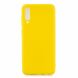 Силиконовый (TPU) чехол Deexe Matte Case для Samsung Galaxy A70 (A705) - Yellow. Фото 1 из 4