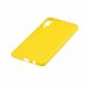 Силиконовый (TPU) чехол Deexe Matte Case для Samsung Galaxy A70 (A705) - Yellow. Фото 3 из 4