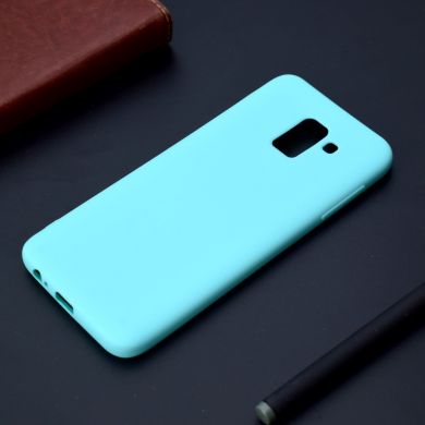 Силиконовый (TPU) чехол Deexe Matte Case для Samsung Galaxy J6 2018 (J600) - Light Blue