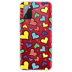 Силіконовий (TPU) чохол Deexe Pretty Glossy для Samsung Galaxy A02s (A025) - Love Hearts