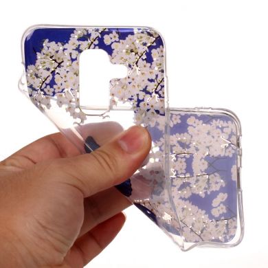 Силиконовый (TPU) чехол Deexe Pretty Glossy для Samsung Galaxy A6+ 2018 (A605) - Blue Butterfly