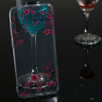 Силіконовий (TPU) чохол Deexe Pretty Glossy для Samsung Galaxy A70 (A705) - Vivid Flowers